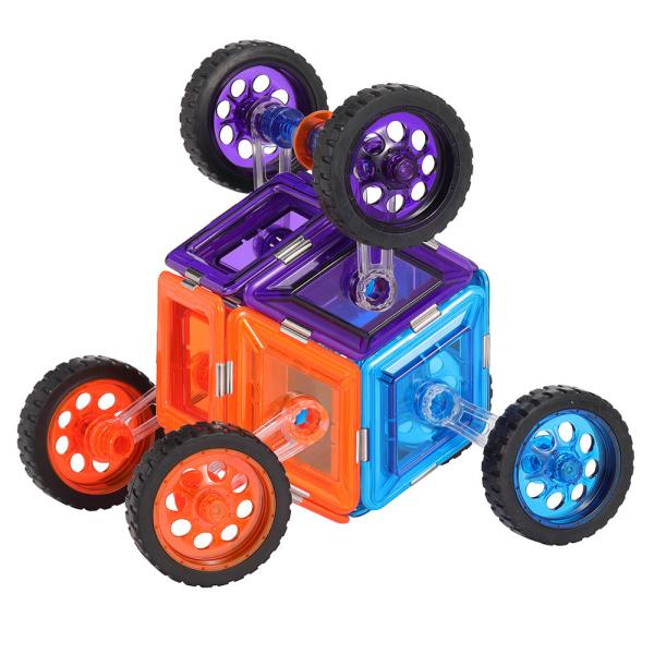Quality Big Eyes Magnetic Blocks With Wheels , Remote Control Magnetic Tiles Accessories for sale