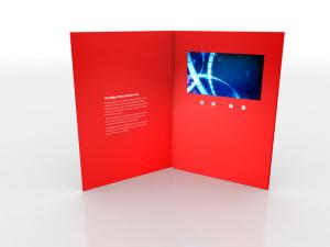 A5 4C Printed 4.3 Inch lcd greeting card 480 x 272 Pixels With 256MB Memory