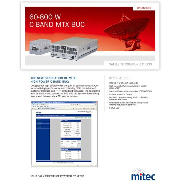 MTX 60-800W C-Band Amplifier