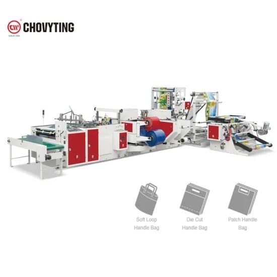 Quality PE soft loop hand shopping plastic bag making machine for sale