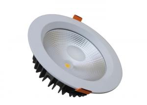 China Hotel / Mesuem Cob LED Downlight 5000K , 30W White LED Downlights With External Driver wholesale