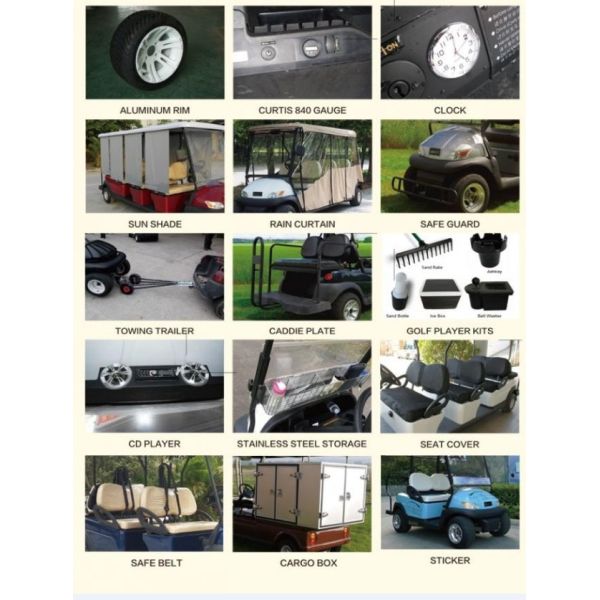 CE Approved 48V Curtis Controller 2 Seater Ezgo Electric Golf Carts Cheap Small Golf Car