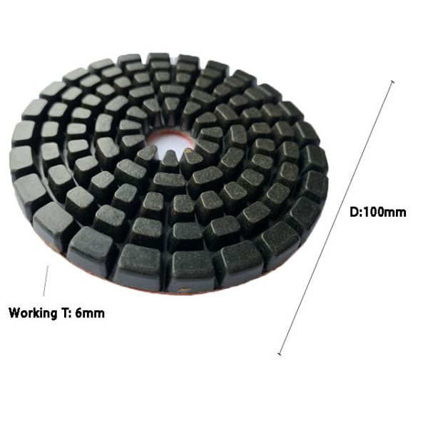 Flexible Diamond Polishing Disc 4 Inch Resin Floor Buffing Pads