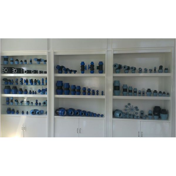 Complete Size Connection Female 100% Material Light Blue Plastic PP Fitting Italy Style