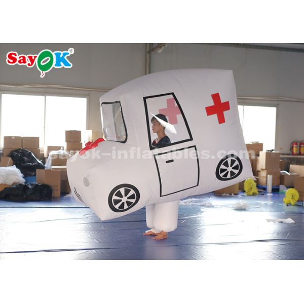 Giant Custom Inflatable Products Ambulance Model For Promotion