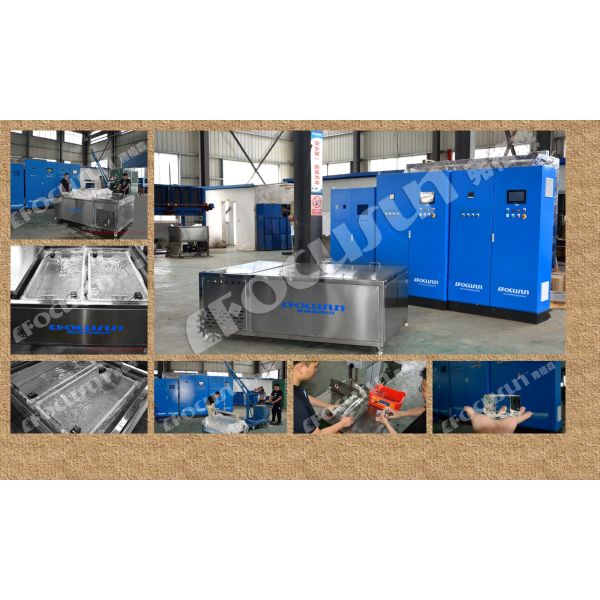 Transparent Block Ice Maker with Condenser Core Components Ice Sculpture Machine