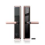 Semi Auto Smart Handle Front Door Lock Fingerprint Code Card Key TTLock Access