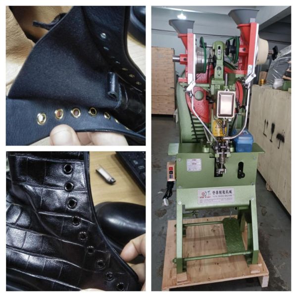 Fully Automatic Eyelet Riveting Machine for Footwear 3-8mm Eyelet Length High Standar