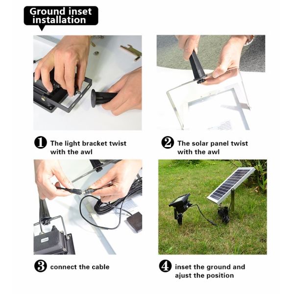 500C Waterproof LED Solar Flood Light Solar Powered Motion Sensor Flood Light