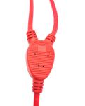 Y Split 16A 250V Current Rating AC Power Extension Cord in Red/Yellow/Customized