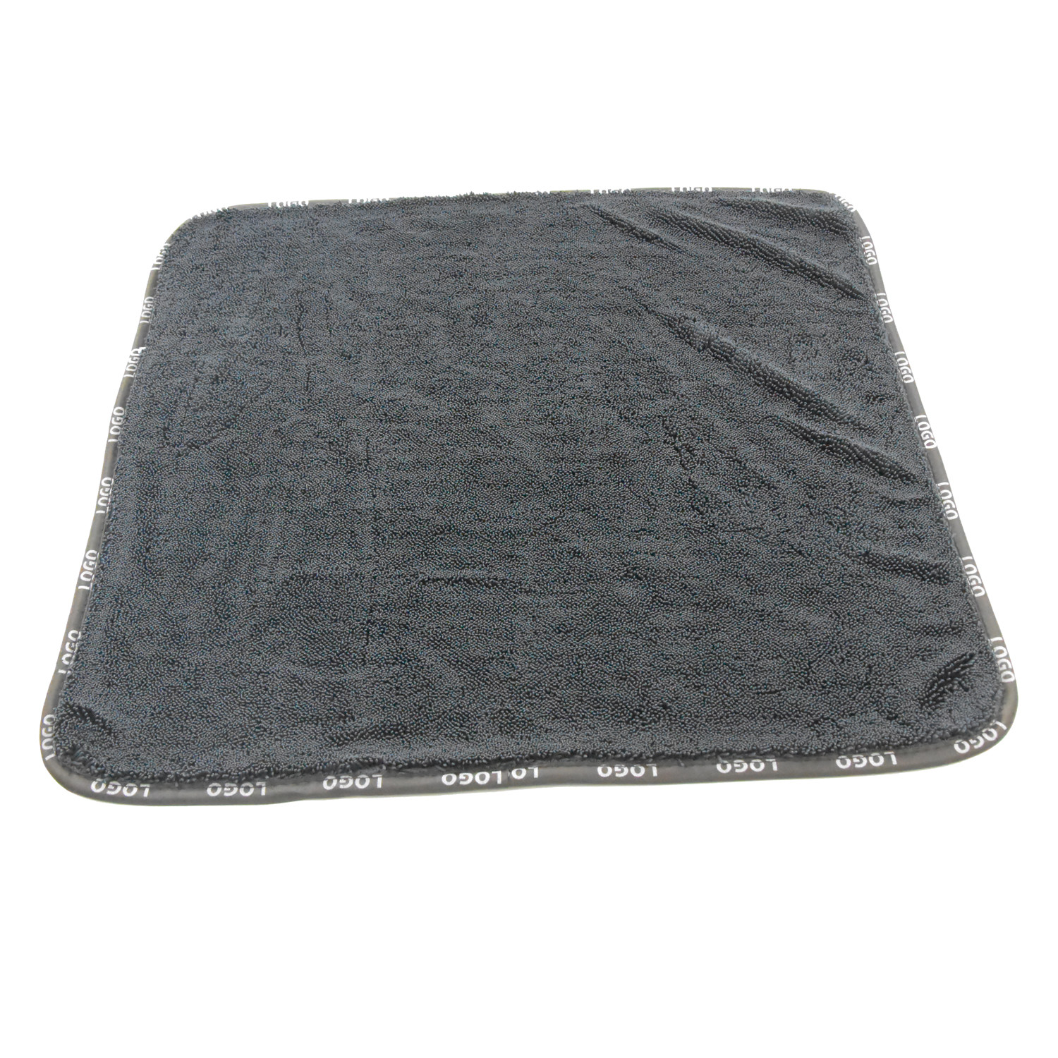 16"X16" Microfiber Car Buffing Towel Black Ultra Thick 800GSM Twist Pile 70% Polyester 30% Polyamide New Arrived