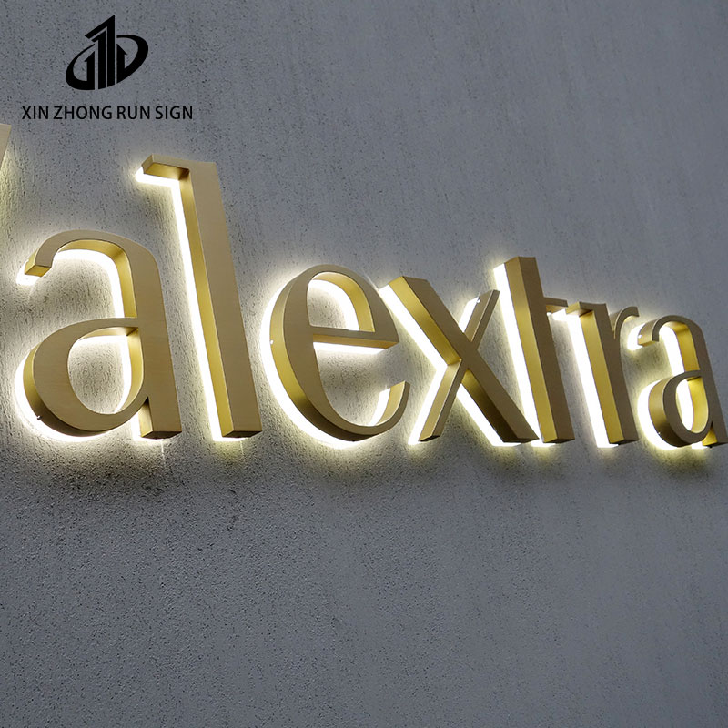 Custom design led store sign 3d Letter store sign Back Light building Custom store outdoor sign