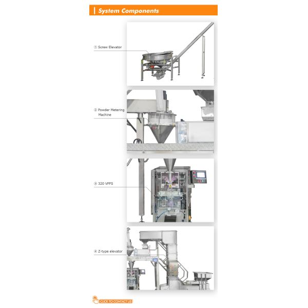 Oatmeal Granules Multihead Weigher Powder Mixing Proportioning Weighing Packaging System With Linear Weigher