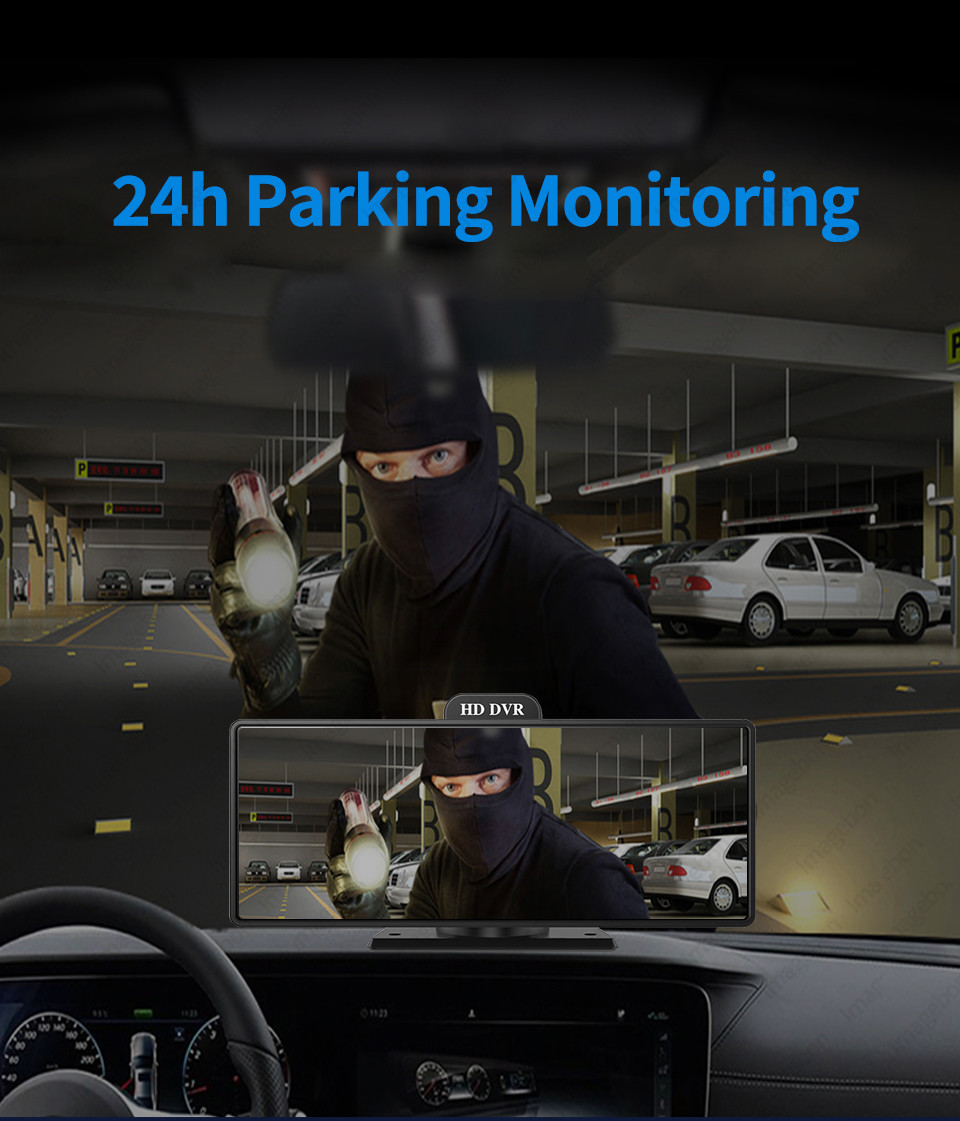 4K 10.26" Car DVR Android Carplay Dashboard Auto ADAS WiFi Dash Cam
