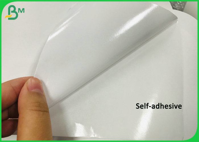 Inkjet Printing Semi Glossy 80 Gsm Self - Adhesive Paper For Making Product Label