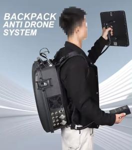 China 50W Customized 8-Channel Backpack-Type Anti Drone Systems with Battery Level Screen for UAV Countermeasures wholesale