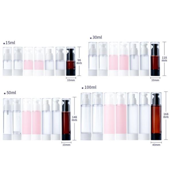 Empty Airless Pump Bottle 30ml Airless Cream Bottle Leak Proof