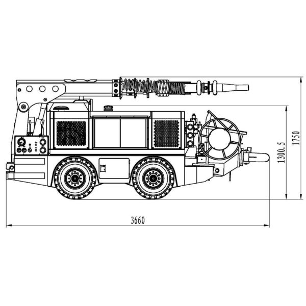10 Cubic Meters/H Shotcrete Machine, Concrete Spraying Machine, Wet Concrete Spray Machine, Shotcrete Robot, Wet Mix Concrete Sprayer