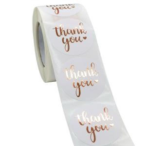 China Bronzing Copper Sticker Paper Custom Paper Roll Labels Uncoated on sale