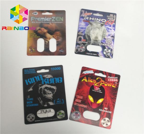 Quality Capsule Container Blister Card Packaging Sex Pills Power Tiller 69 7 3d 6000 for sale