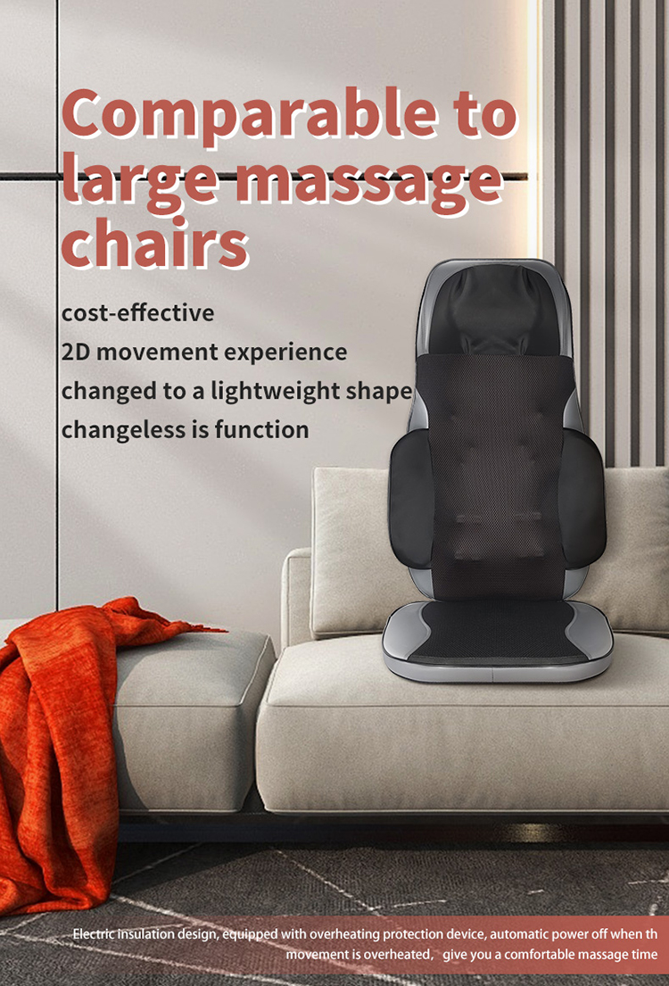 15 Minutes Back Massager Pad 3D Kneading Vibrating Heating Pad For Back