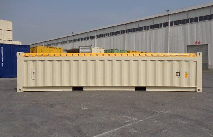 20ft Half Height Soft Open Top Container with Tarpaulin Roof Cover BV Certified High Capacity Bulk Ore Storage Solution