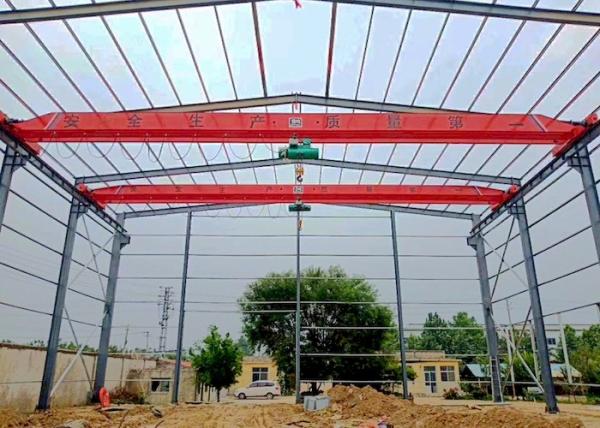 Quality Overload Protection Single Girder Overhead Crane Industrial EOT Crane With Limit Switch for sale