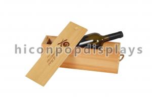 China Single Wood Wine Display Case For Wine Store , Wine Display Box wholesale
