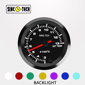 China 52mm 7 Colors ABS Shell Exhaust Temperature Gauge With LCD Display on sale