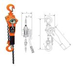 3 Ton Capacity Manual Chain Hoist Other Construction Tools Lifting Hoist Lever