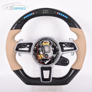 China Personal Customization Porsche 991 Steering Wheel 6K Plain Weave wholesale