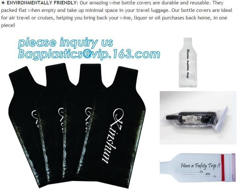 Eco friendly LONG HANDLE RECYCLABLE PVC WINE BAG, CARRIER BAG,HANDY BAG,GIFT WINE BAG,PROMOTION, PROMOTIONAL PRODUCTS PA