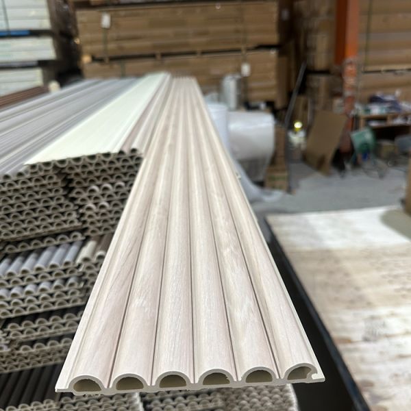 Wood Plastic Composite Cladding Fluted Wall Board WPC Interior Wall Panel
