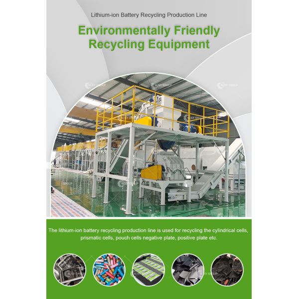 Easy Operation Lithium Ion Battery Crushing and Sorting Equipment with Scrap Recycling