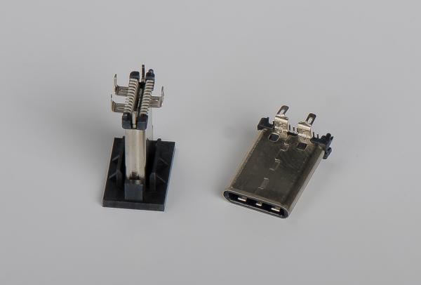 Quality Usb Type C 3.1  24Pin Connector Male Vertical 180° SMT Type H=11.1mm Life Test:10000 Cycles Min for sale