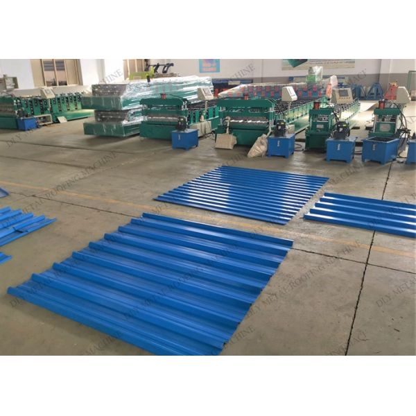 Automatic 75mm Double Layer Forming Machine 3P Metal Roofing Sheet Former