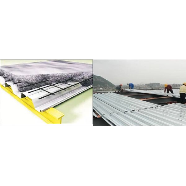 Galvanized Floor Deck Roll Forming Machine / Metal Roof Panel Machine