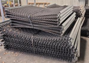 Crimped Stone Crusher Wire Mesh Vibrating Screen For Mine Sieving