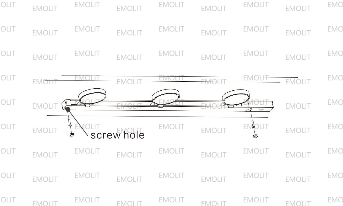 Aluminum IR Sensor Dimmable Track LED Furniture Lamp Set High Lumen CE Approval