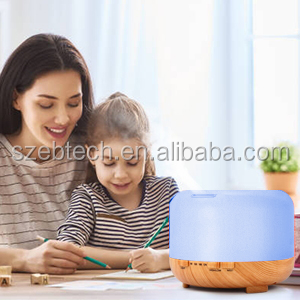 500ML Remote Control Cool-Mist Humidifier Aroma Essential Oil Diffuser Waterless Auto Shut-Off LED Air Humidifier