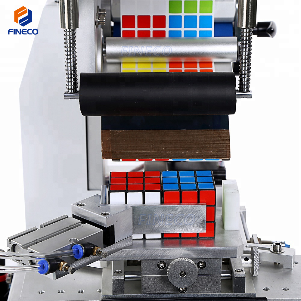 Food Can Label Applicator with Semi Automatic Round Flat Bottle Labeling Capability