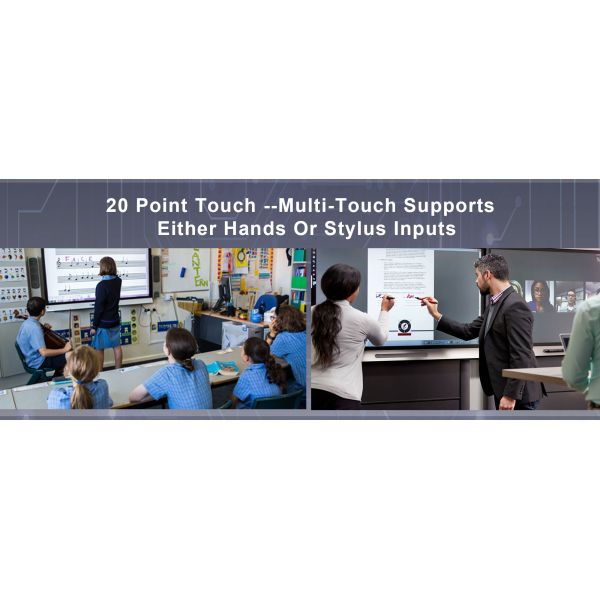 75Inch 4K Smart Board , 280W Touch Screen Interactive Whiteboard