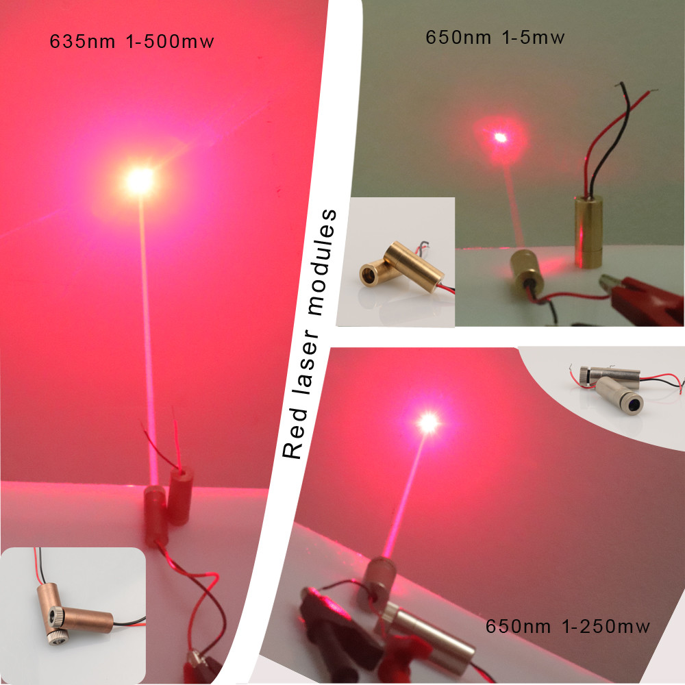 16x60mm 520nm 20mW 7V 0.1mrad Dot Laser Module
