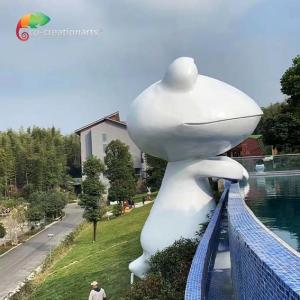 China Theme Water Park Fiberglass Animatronic Frog Statue weather resistance on sale