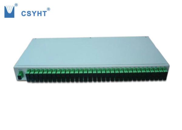 Quality 19 Inch 1U Single Mode / Multimode Fiber Splitter Patch Panel Rack Mounted Chassis for sale
