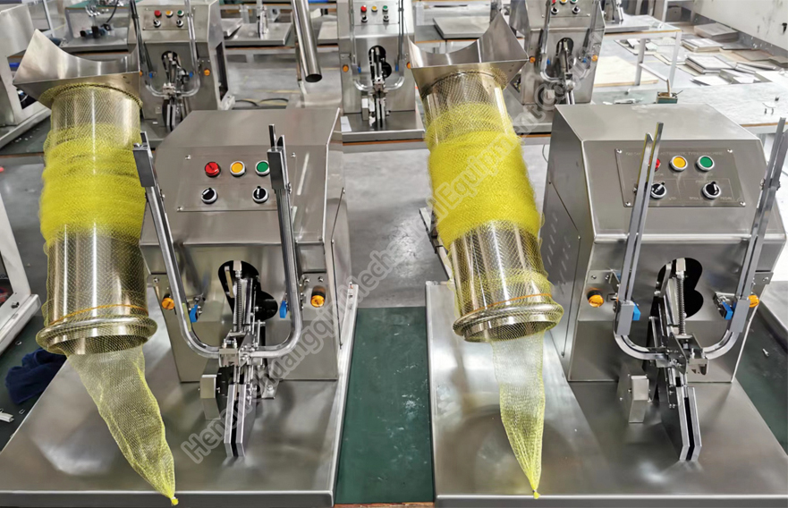Net Packing Machine Fruit Net Bag Packing Machine Auto Mesh Bag Net Packing Machine For Onion