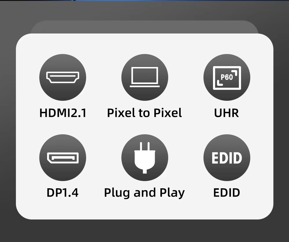 MSE-8K60-204HD 8K60 Multi-Screen Expander with 8192×2160P60 Resolution, 16KV Anti-static Protection, and 2 In 4 Out Configuration
