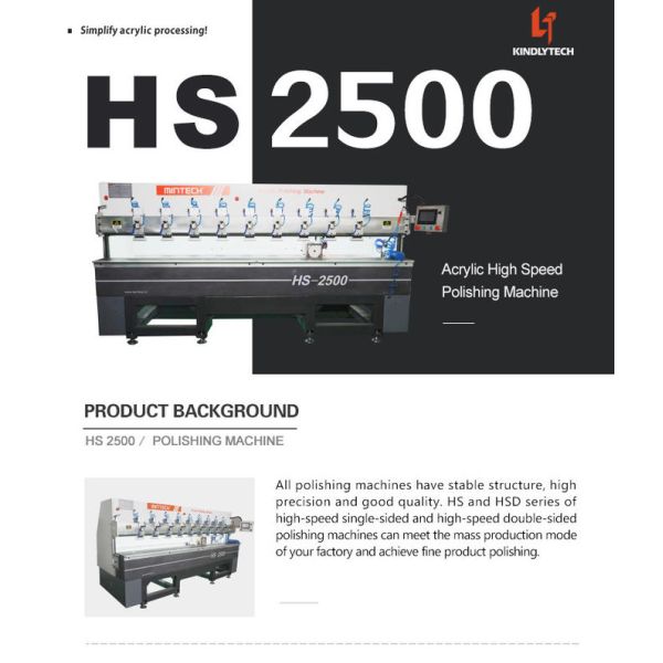 60hz 2000w Acrylic Diamond Polishing Machine with Natural granite base