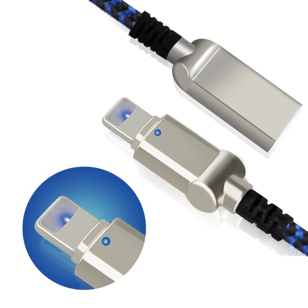 Dual Led Light USB Cable / Data Charging USB LED Rope Unique Design Customized