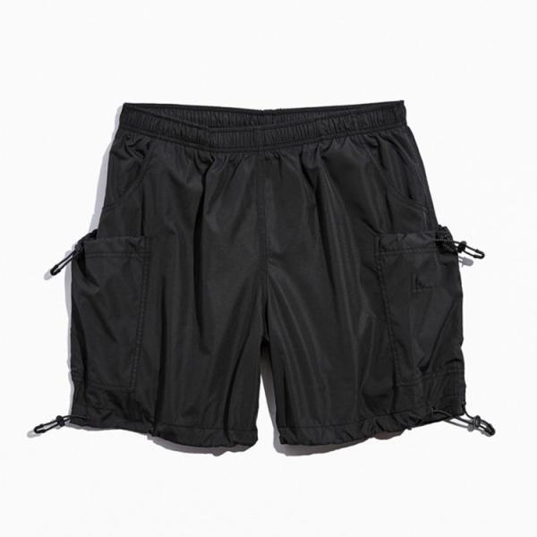 Wholesale Custom LOGO Mens Summer Casual Elastic Waist Short Pants Nylon Cargo